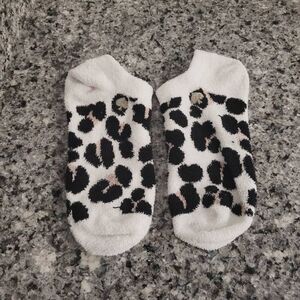 Kate Spade Animal Print Fuzzy Socks